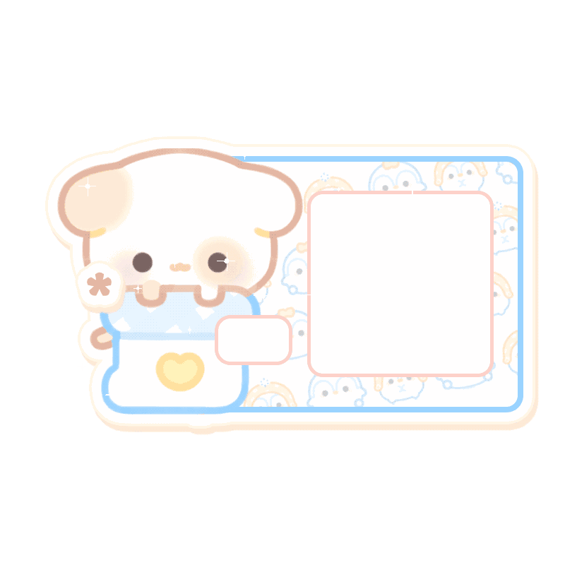 单人/双人署名表情包 透明底