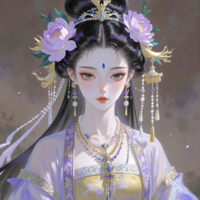 清冷感古风动漫女头