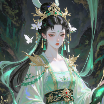 清冷感古风动漫女头