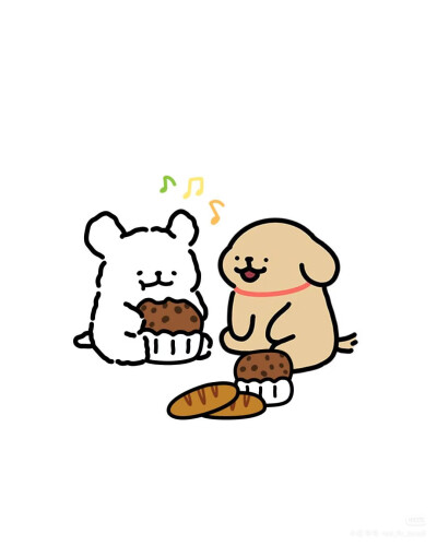 线条小狗