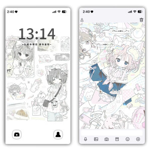 可爱动漫壁纸套图
©six9w