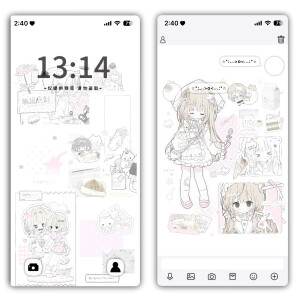 可爱动漫壁纸套图
©six9w