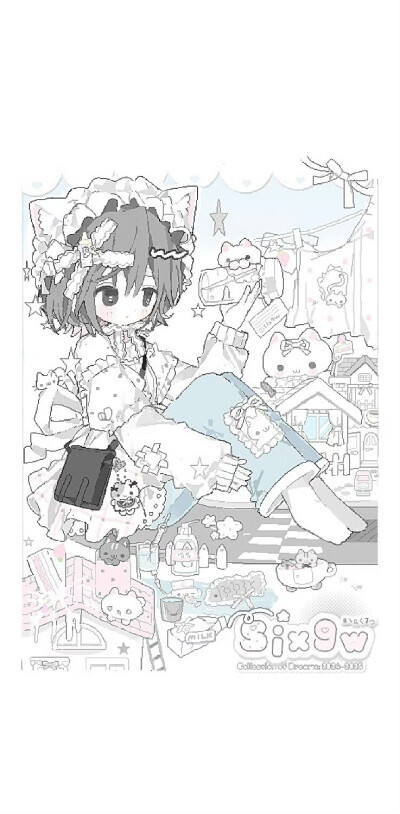 可爱动漫壁纸套图
©six9w
