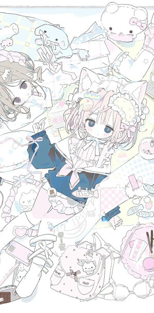 可爱动漫壁纸套图
©six9w