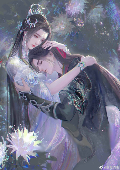 诛仙 陆雪琪 张小凡
图源微博：蕙蕙的画
#国漫#诛仙#同人