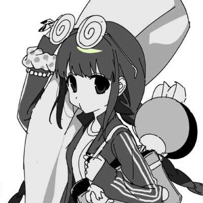 黑白漫画/女生头像