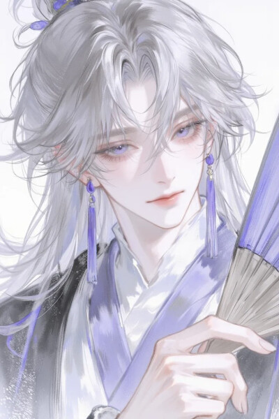 紫色古风男头（图源网络侵删）