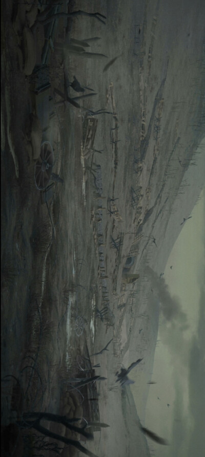 插画壁纸-重返未来1999-行在漫漫长路上-唯美景致3