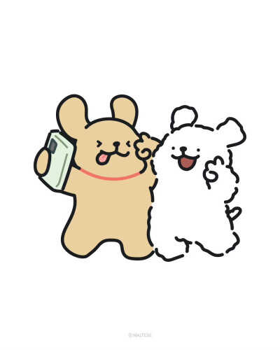 线条小狗