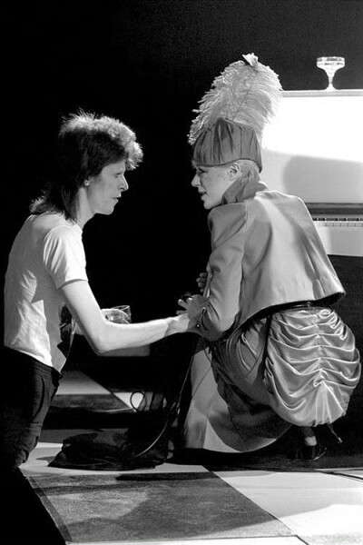 MarianneFaithfull and DavidBowie