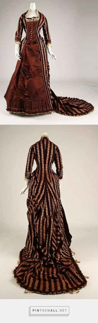 Afternoon Dress: Bodice and Skirt; 1896-1898
