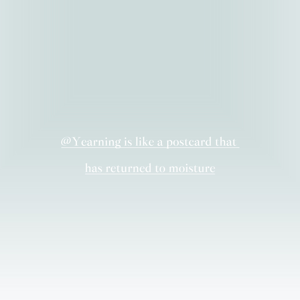  思念像返潮的明信片