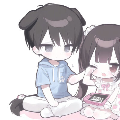动漫情侣头像ai