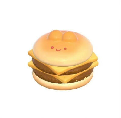 3D建模美食白底头像