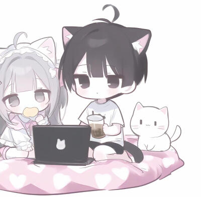 动漫情侣头像ai