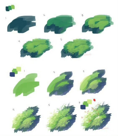 草的画法