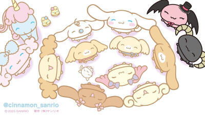 可爱三丽鸥玉桂狗家族