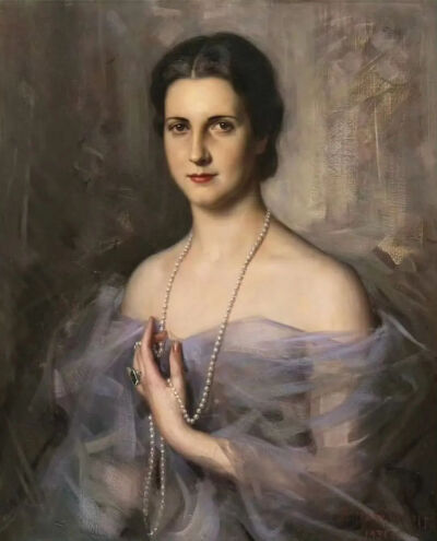 《哈伯德夫人肖像》Portrait of Mrs. Hubbard
尼古拉斯·哈里托诺夫（Nicholas Haritonoff）
1930年；尺寸未知；画布油画