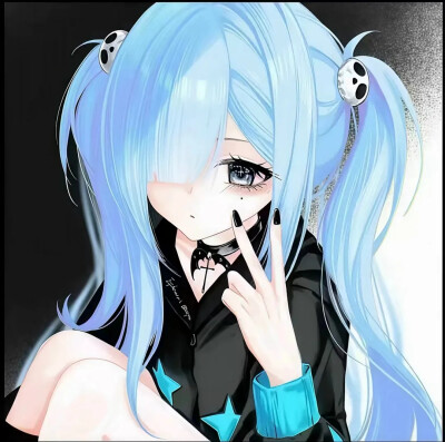蓝色女漫