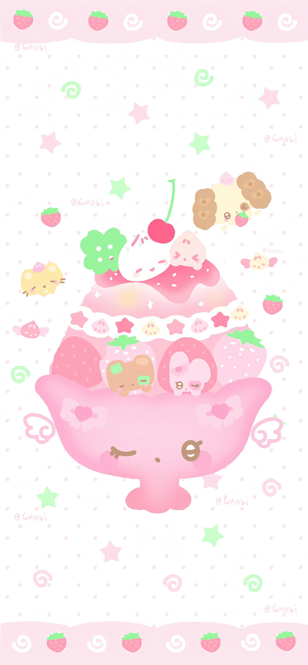 可爱插画壁纸套图
