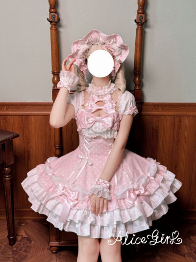 这也太有古早味了吧，粉色波点好萌啊！