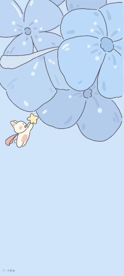 蓝色系卡通壁纸