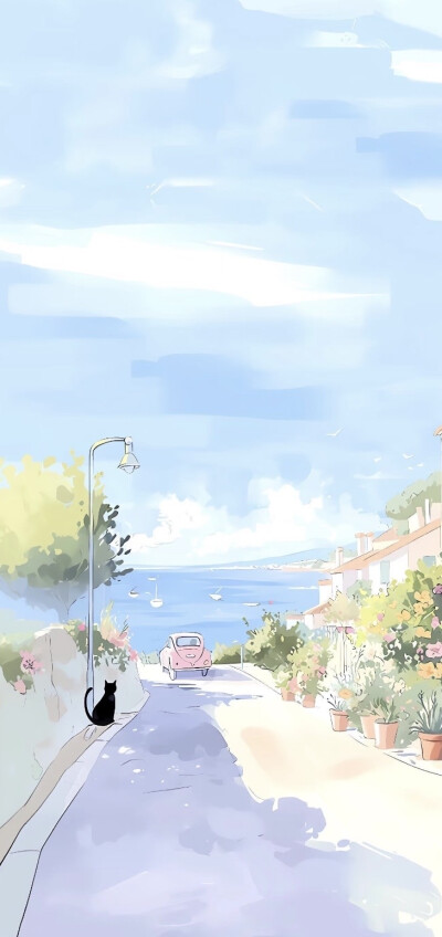 蓝色系卡通壁纸