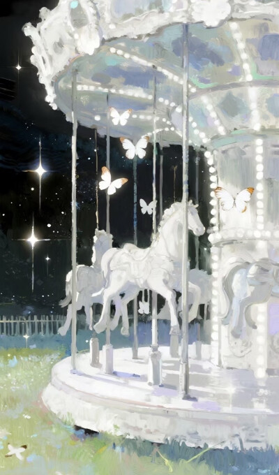 梦幻插画背景