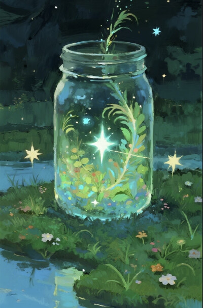 梦幻插画背景
