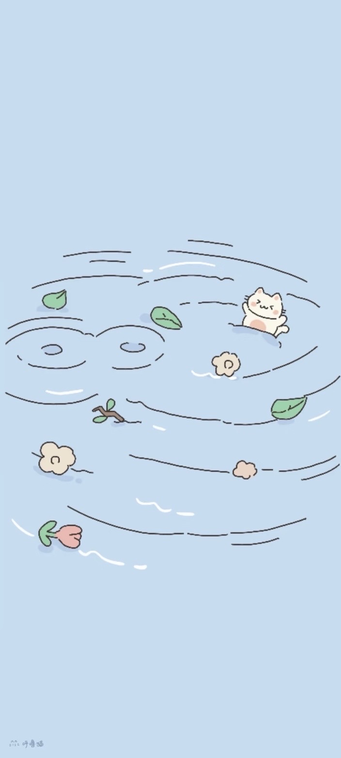蓝色系卡通壁纸