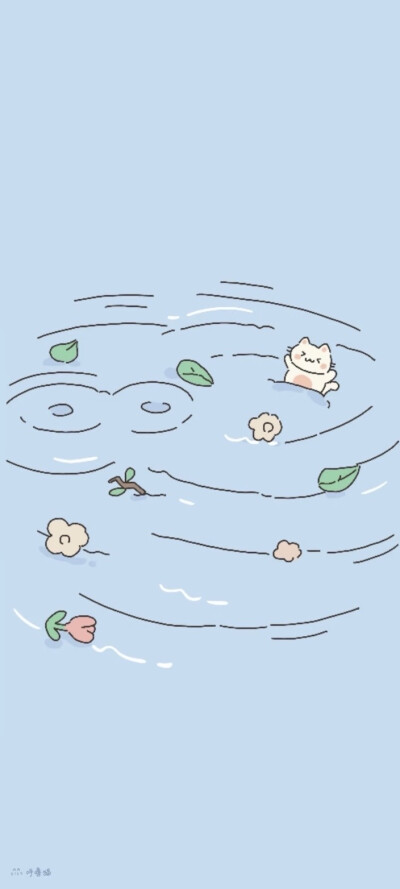 蓝色系卡通壁纸