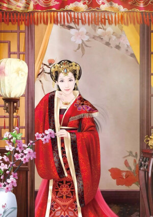 高烧银烛照红妆，卸却宫灯掩洞房。