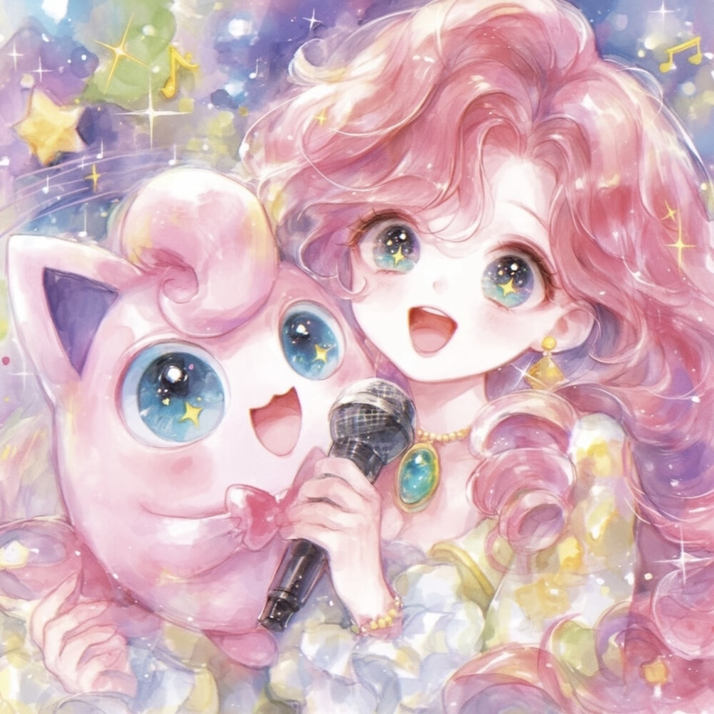 AI插画 萨勒芬妮和胖丁