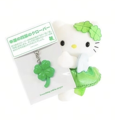 绿色系HelloKitty白底头像