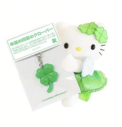 绿色系HelloKitty白底头像