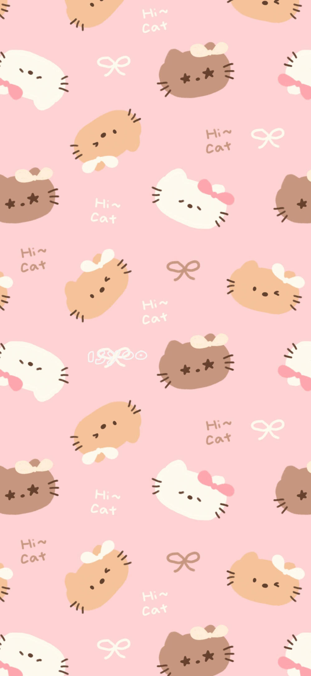 Kitty平铺可爱壁纸
画师：isyoo呢
#插画壁纸#