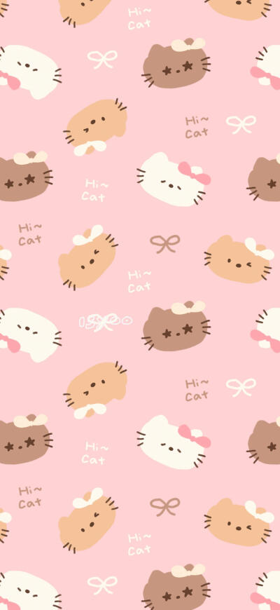 Kitty平铺可爱壁纸
画师：isyoo呢
#插画壁纸#