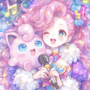 AI插画  萨勒芬妮和胖丁