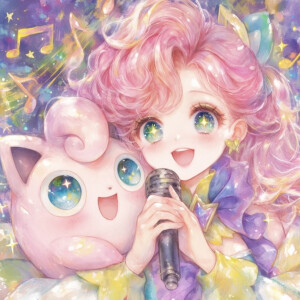 AI插画  萨勒芬妮和胖丁