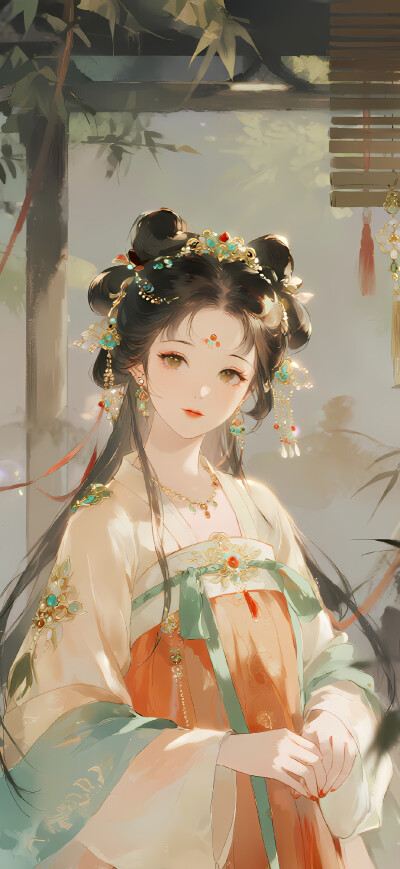 古风美人 古风少女插画-self