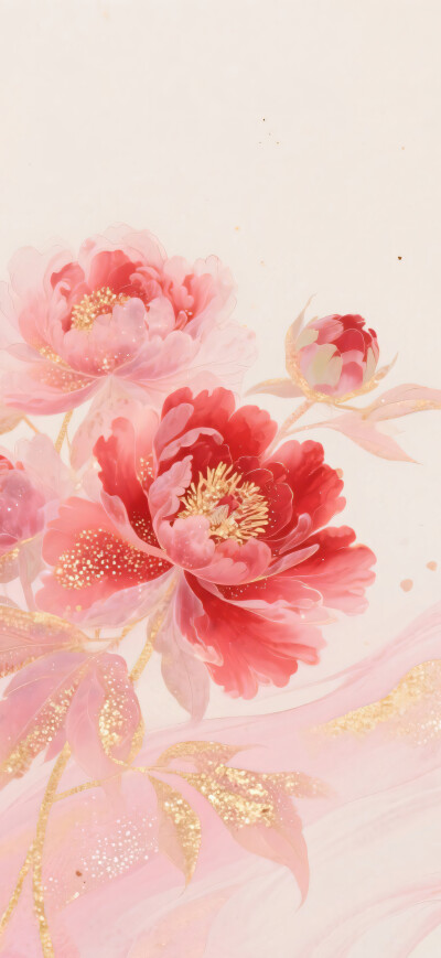 一簇牡丹花 粉色系雍容华贵国色牡丹-self