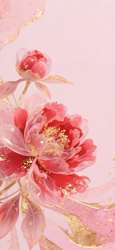 一簇牡丹花 粉色系雍容华贵国色牡丹-self