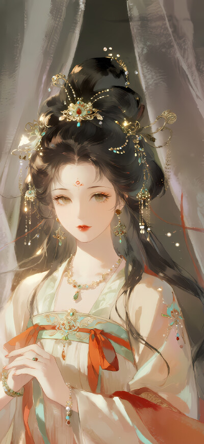 古风美人 古风少女插画-self