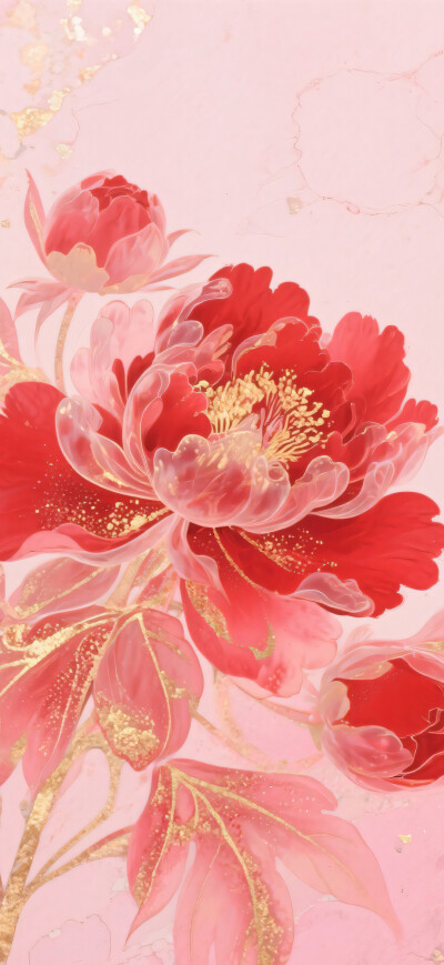 一簇牡丹花 粉色系雍容华贵国色牡丹-self