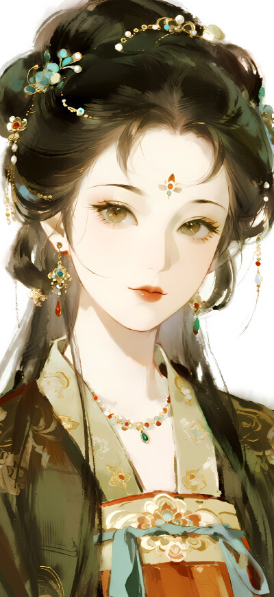 古风美人 古风少女插画-self