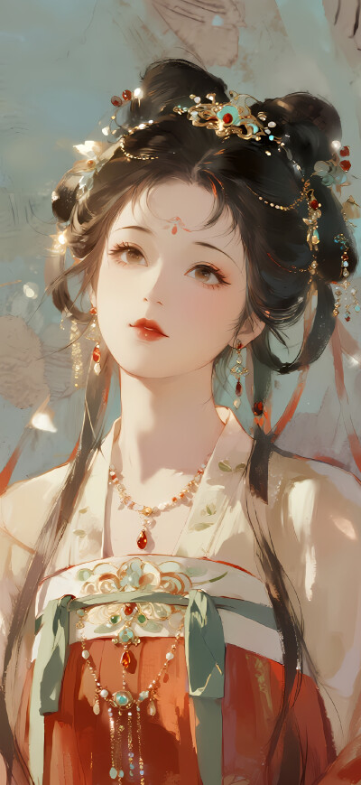 古风美人 古风少女插画-self