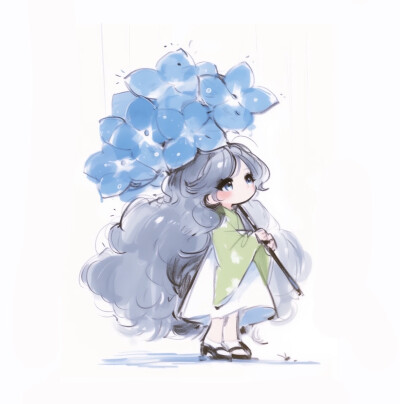 可爱卡通女头