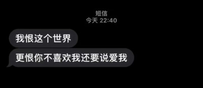 恨你