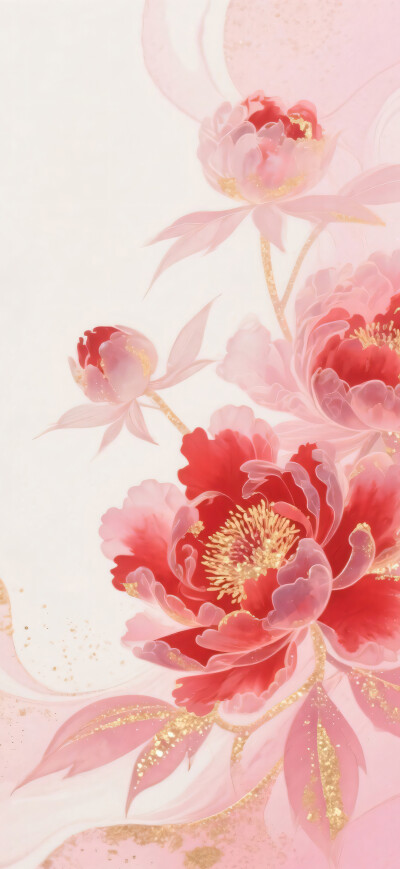 一簇牡丹花 粉色系雍容华贵国色牡丹-self