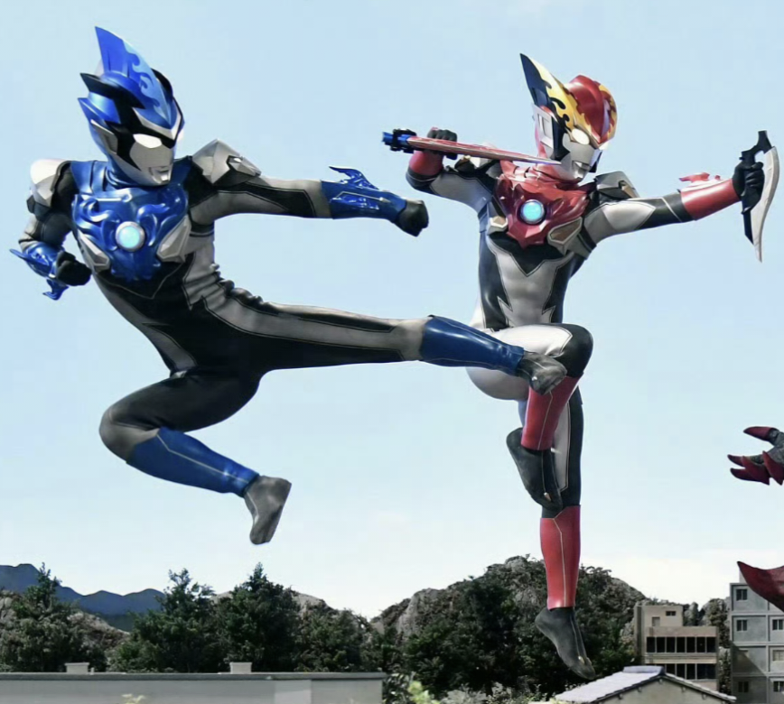 罗索奥特曼和布鲁奥特曼。《罗布奥特曼》。(侵权删)